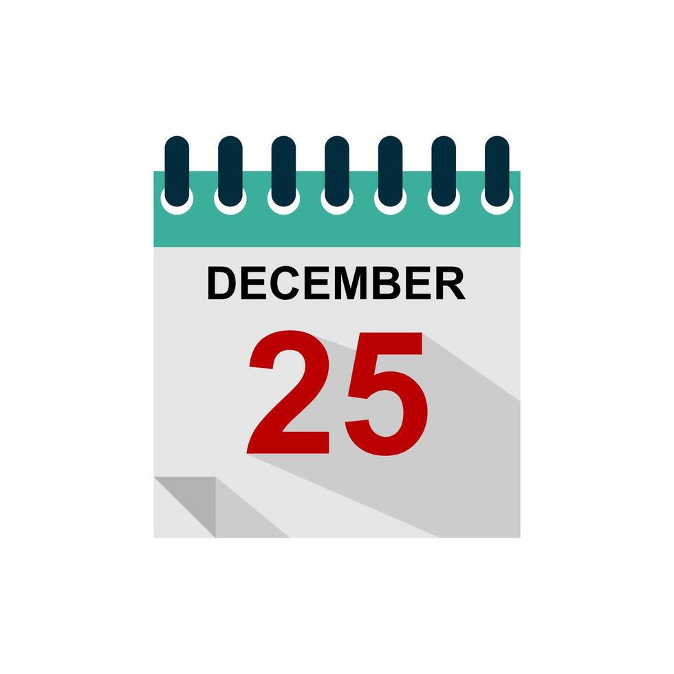 Calender icons set. illustration. Days f the year. Holidays in December. vector
