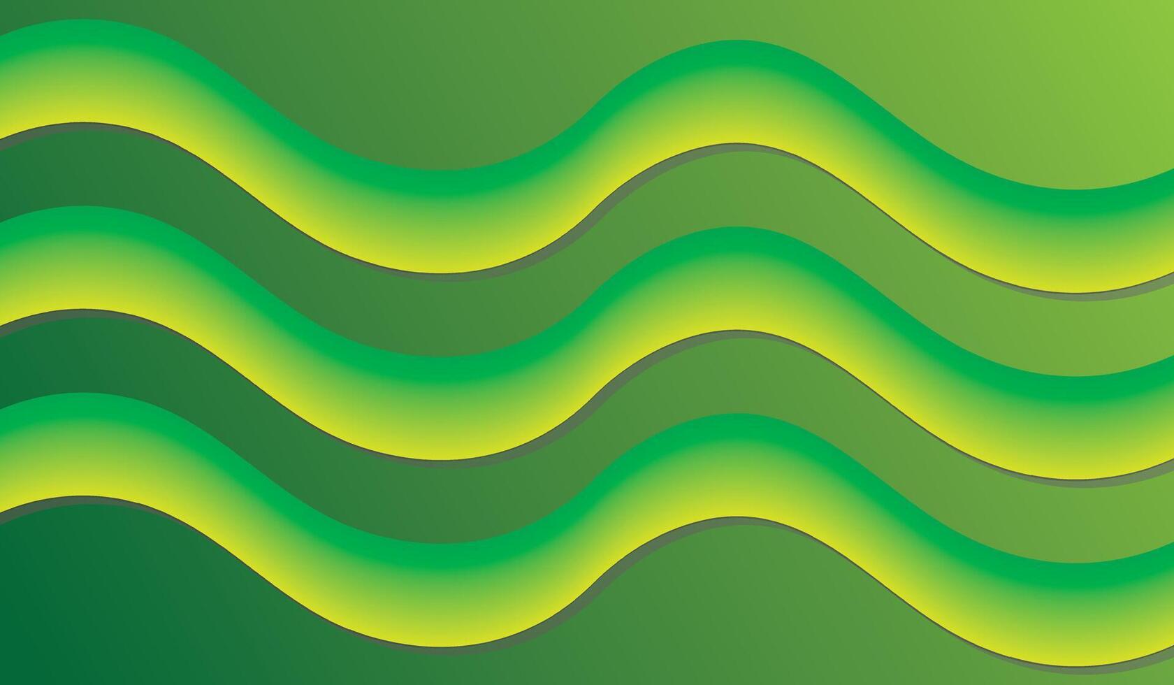 Green Wavy Zigzag Abstract Background Design vector