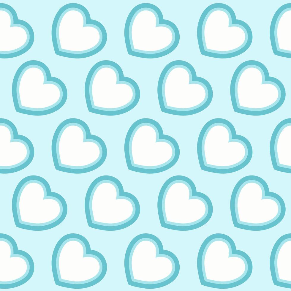 Happy white day design concept seamless pattern. vector