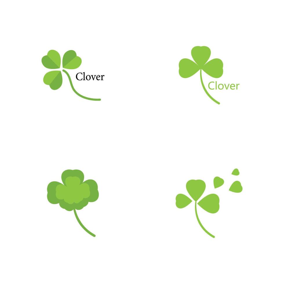 Clover logo template vector