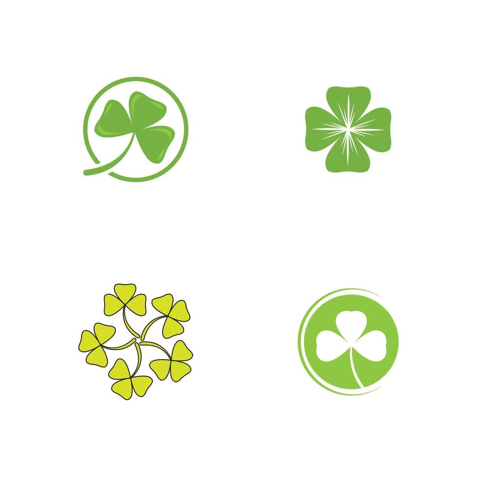 Clover logo template nature vector