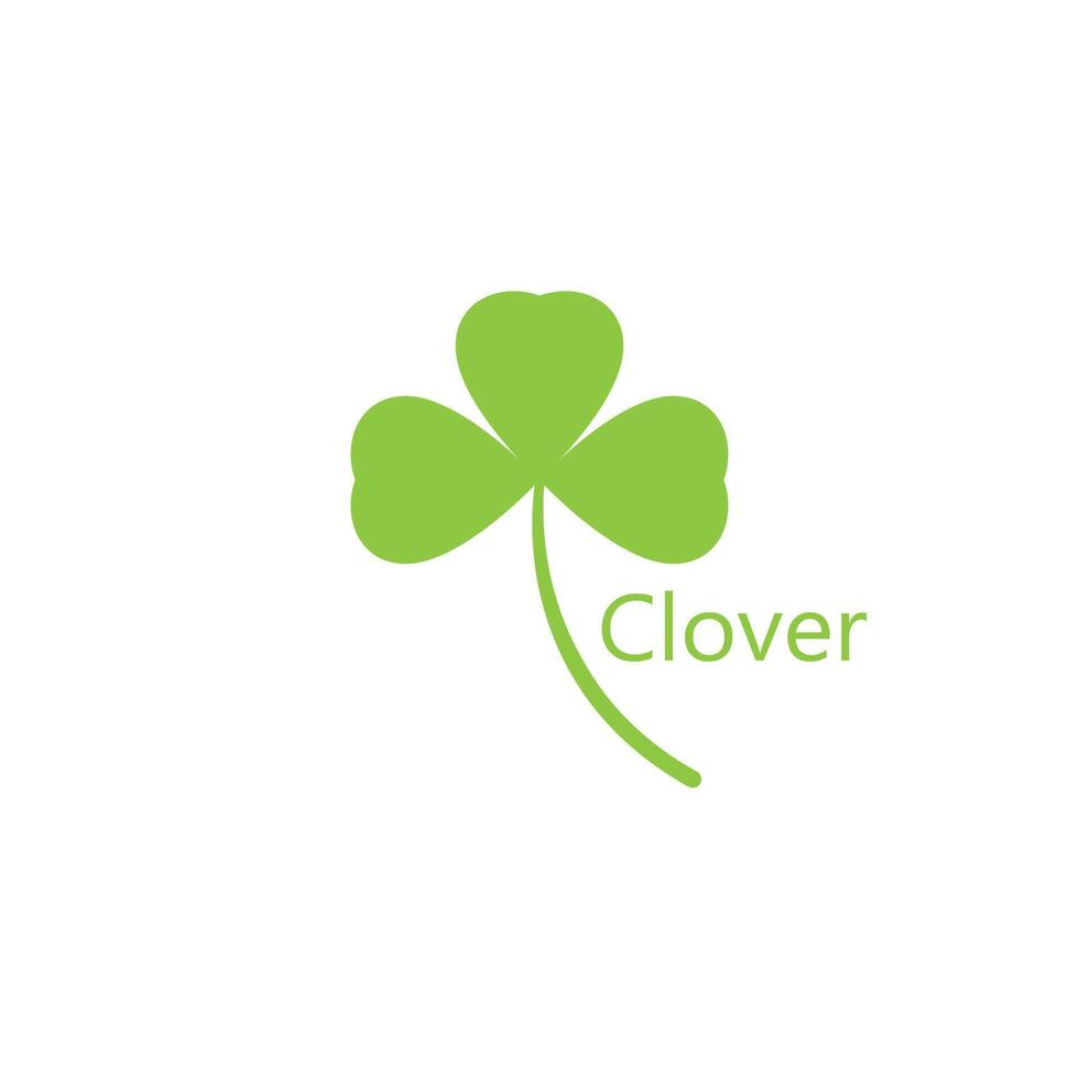 Stylized Clover logo template nature and symbol vector