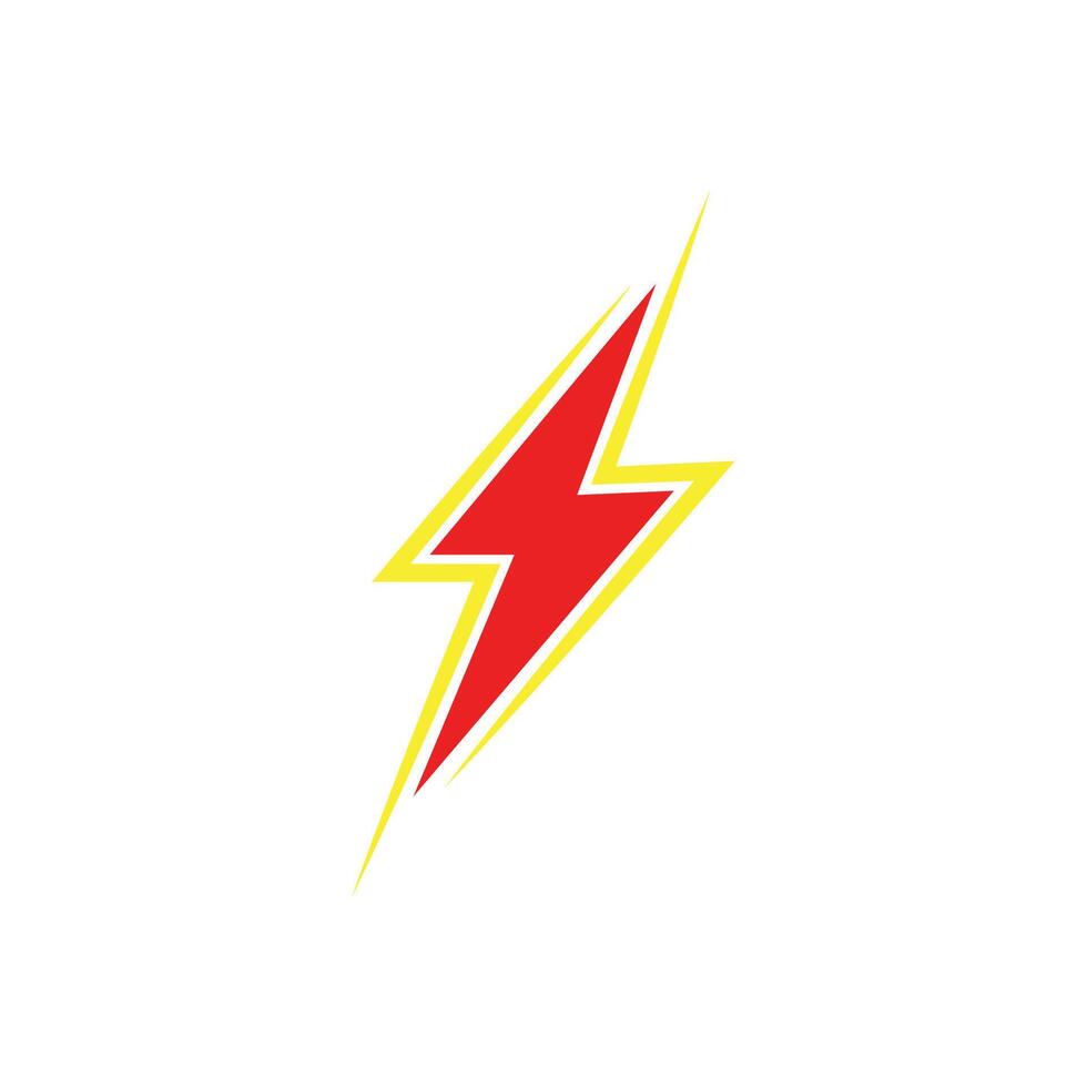 Stylized Power lightning logo design vector