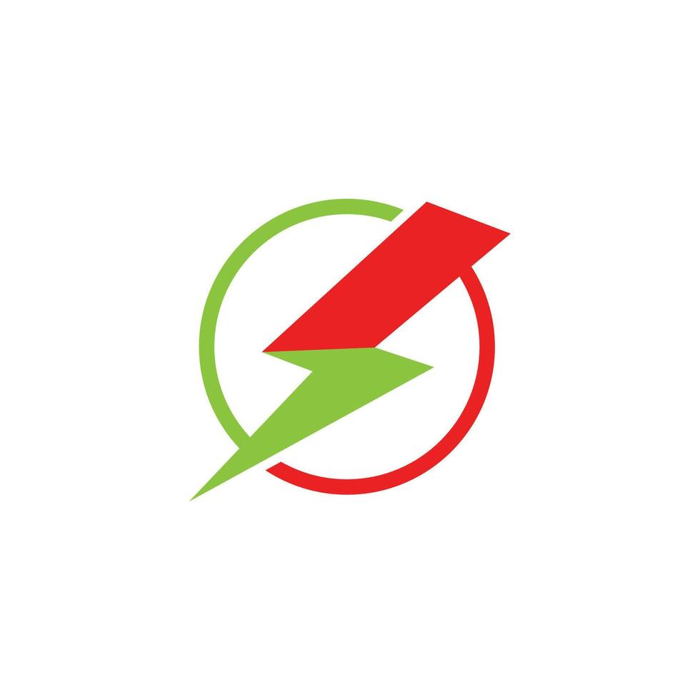 Power lightning logos design vector