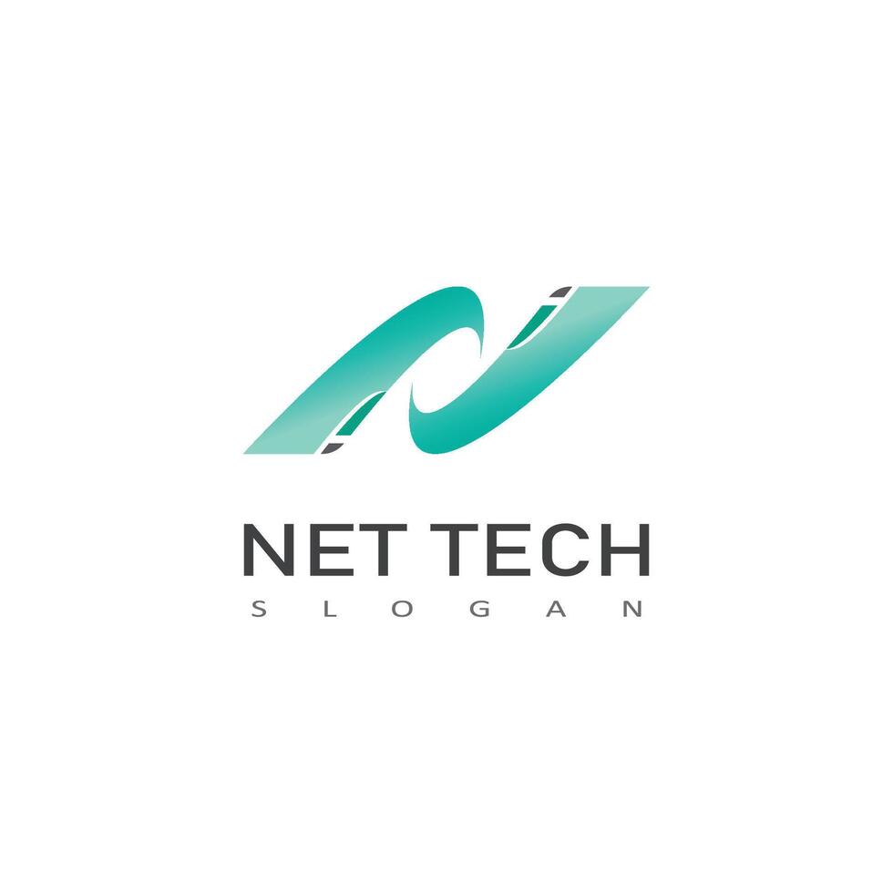 Technology illustration logos vector