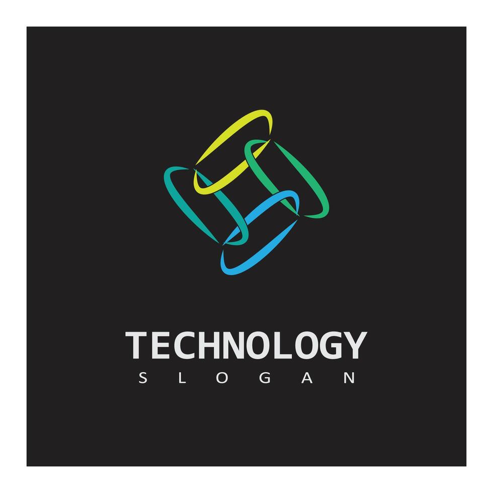 background Technology illustration logo template vector