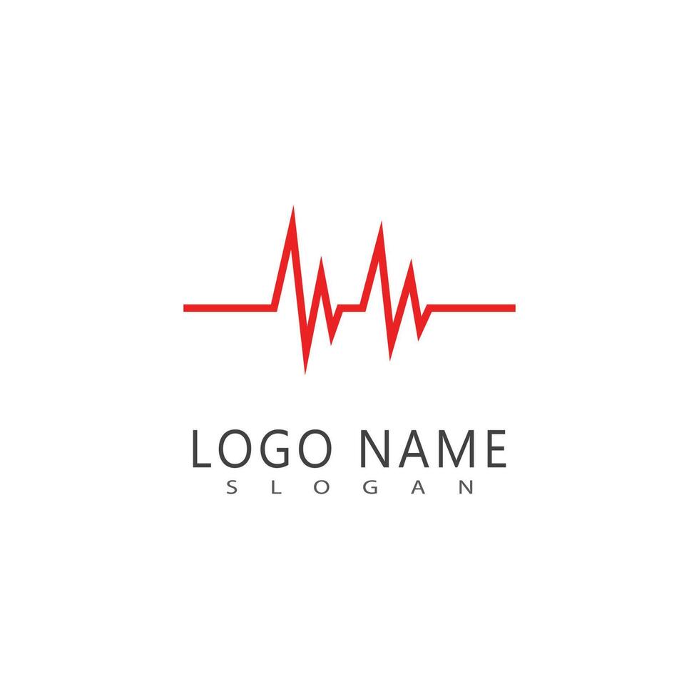 Stylized icon Pulse line illustration template vector