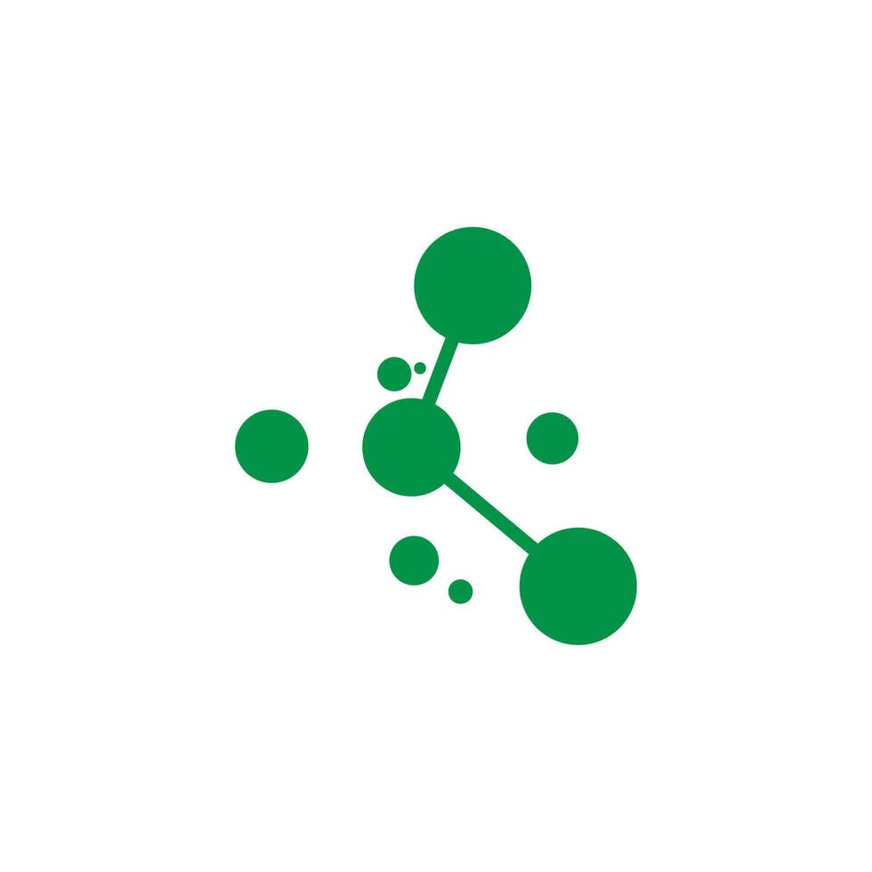 Molecule symbol logos template vector