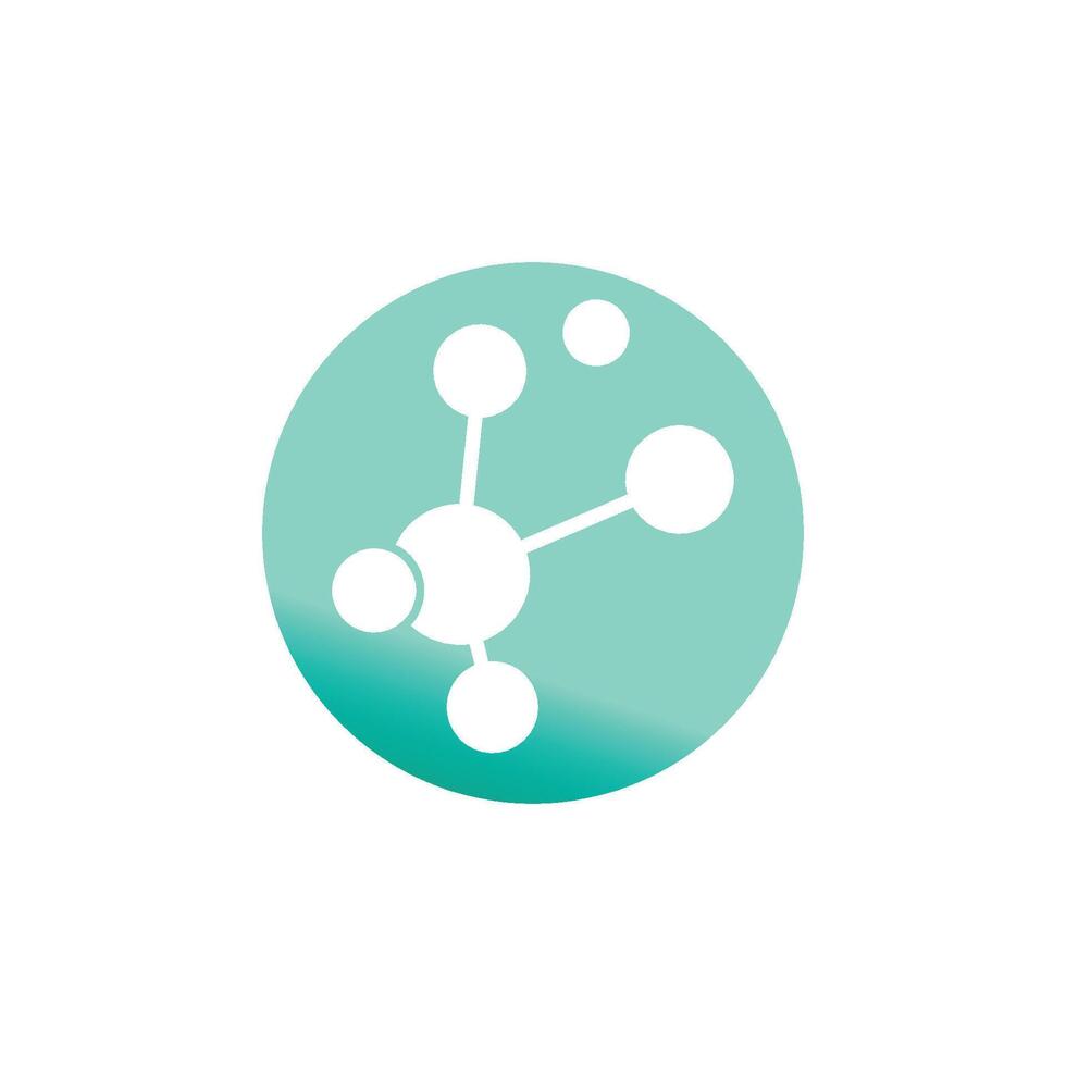Abstract Molecule symbol logos template vector