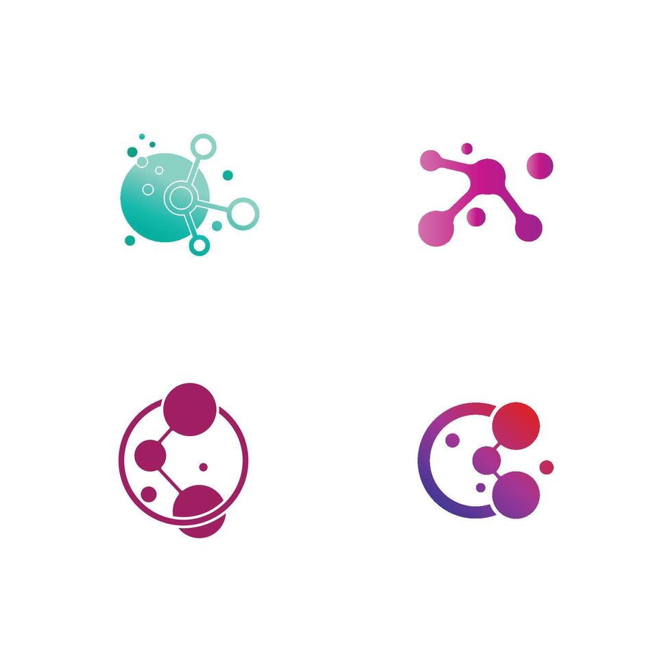 Molecule symbol logo template design vector