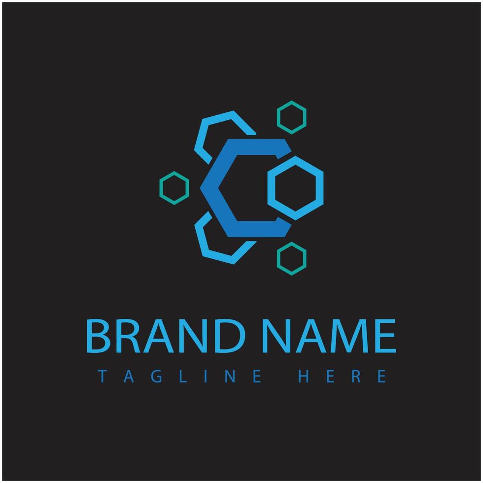 Background Molecule symbol logo template illustration design vector