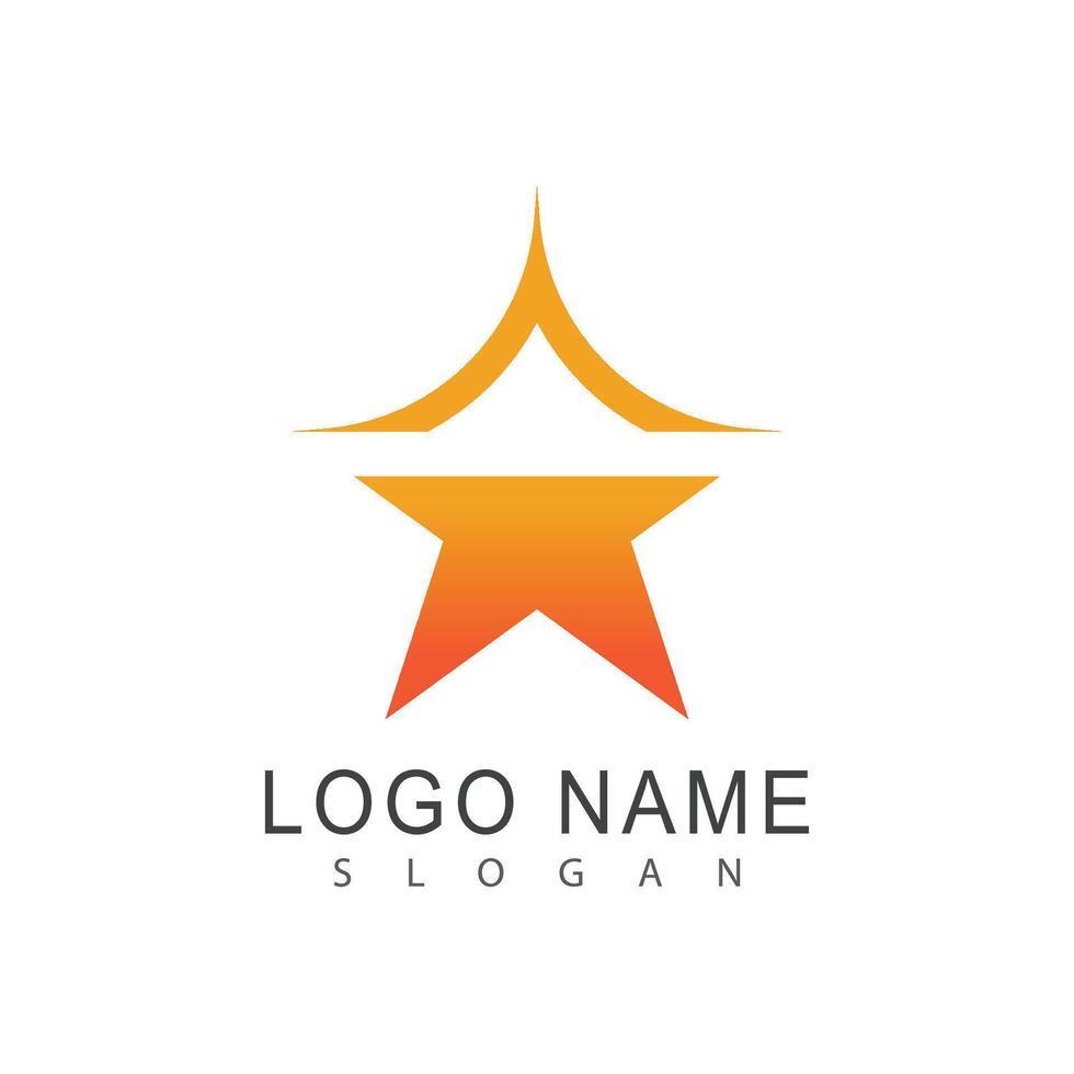 Star logo template symbol vector