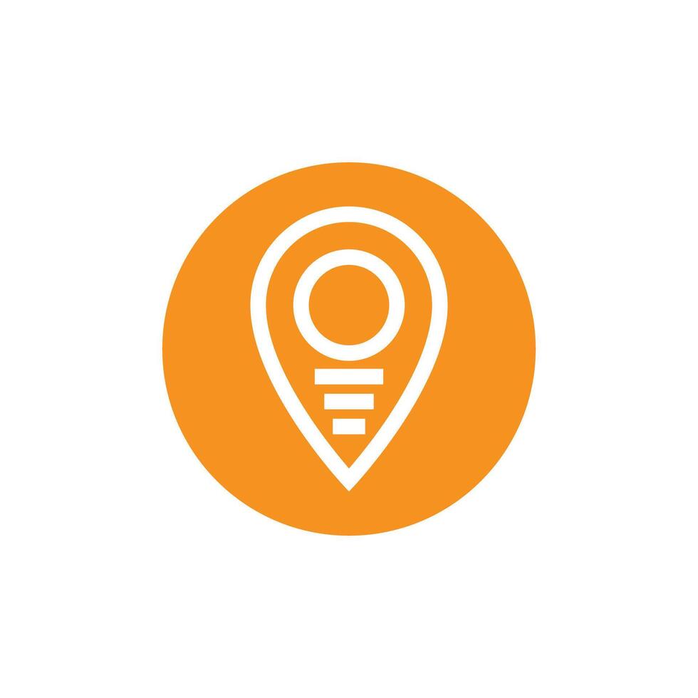 Simple Location point Logo template vector