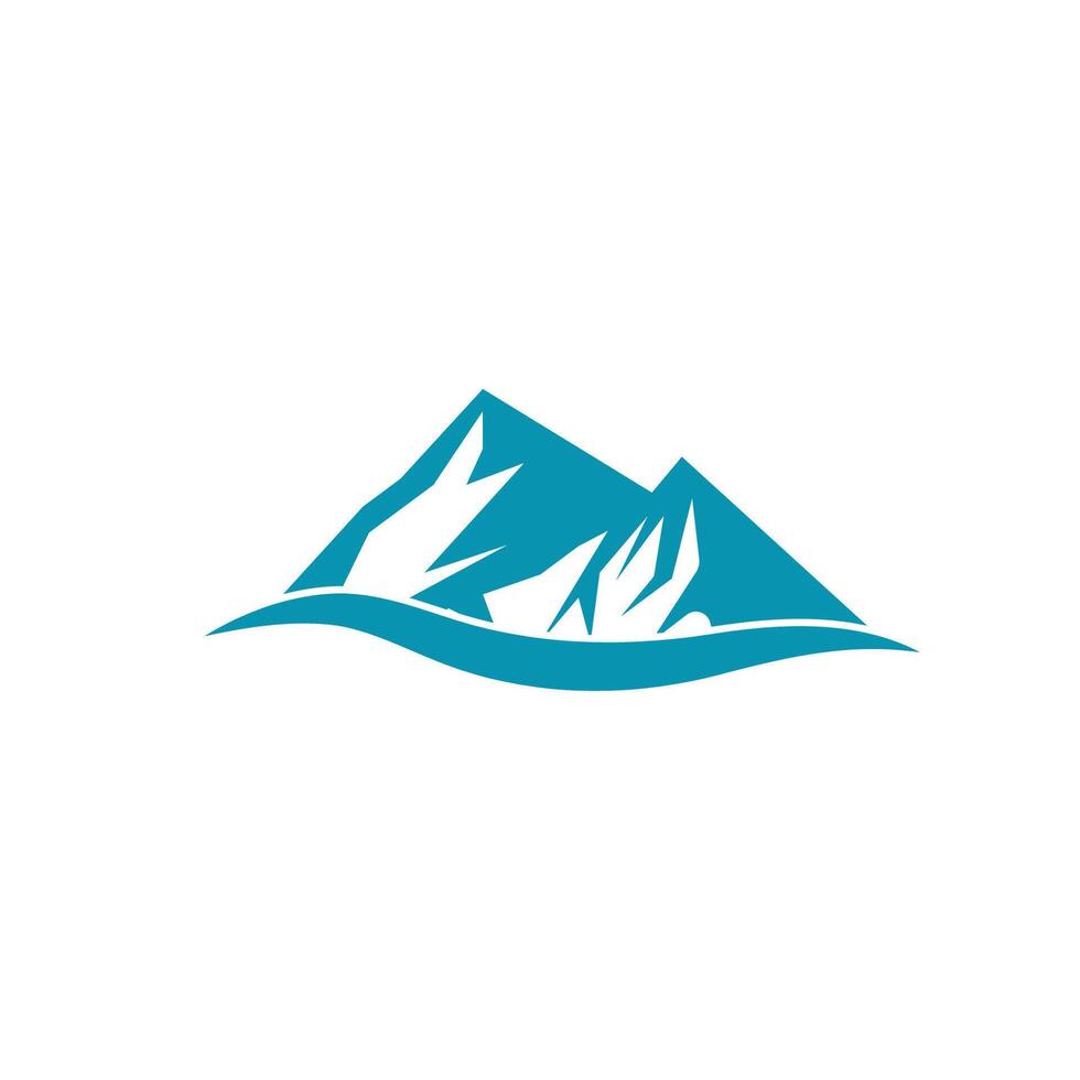 simple Mountain logo template symbol vector