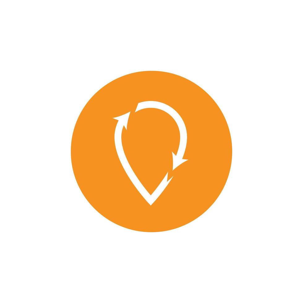 Simple Location Logo template vector