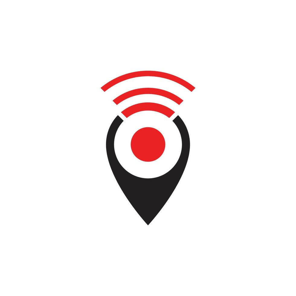 Location point Logo template internet vector
