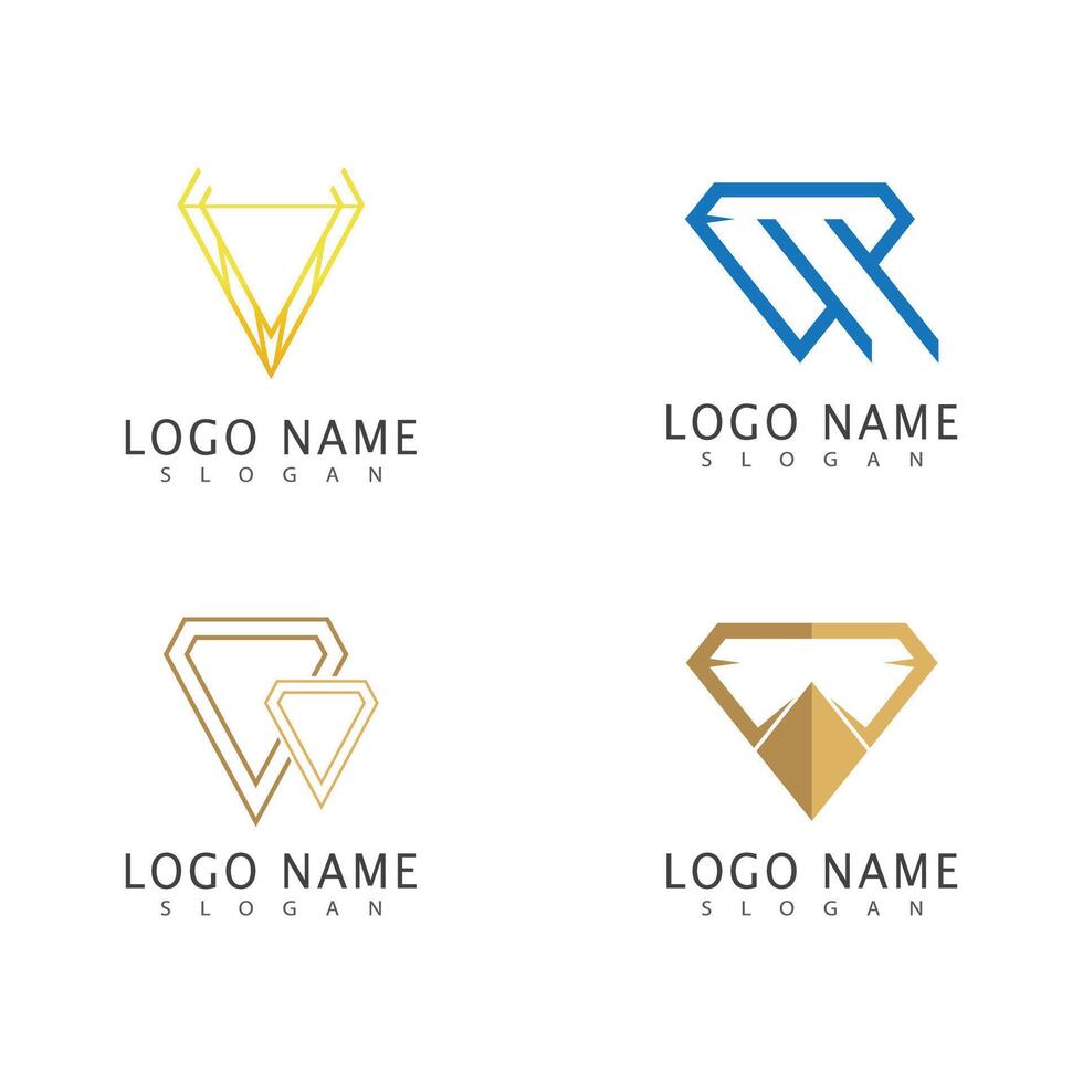 Diamond logo and symbol vector