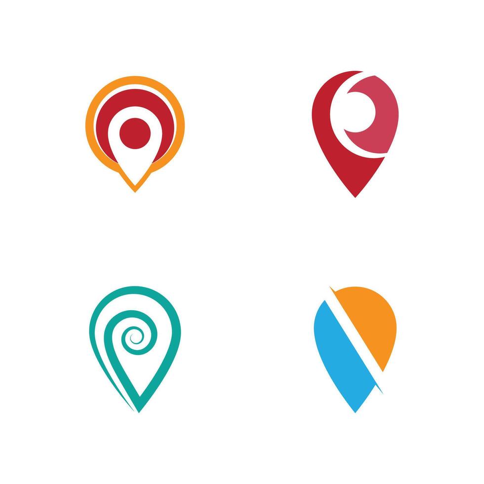 Location point Logo template and symbol vector