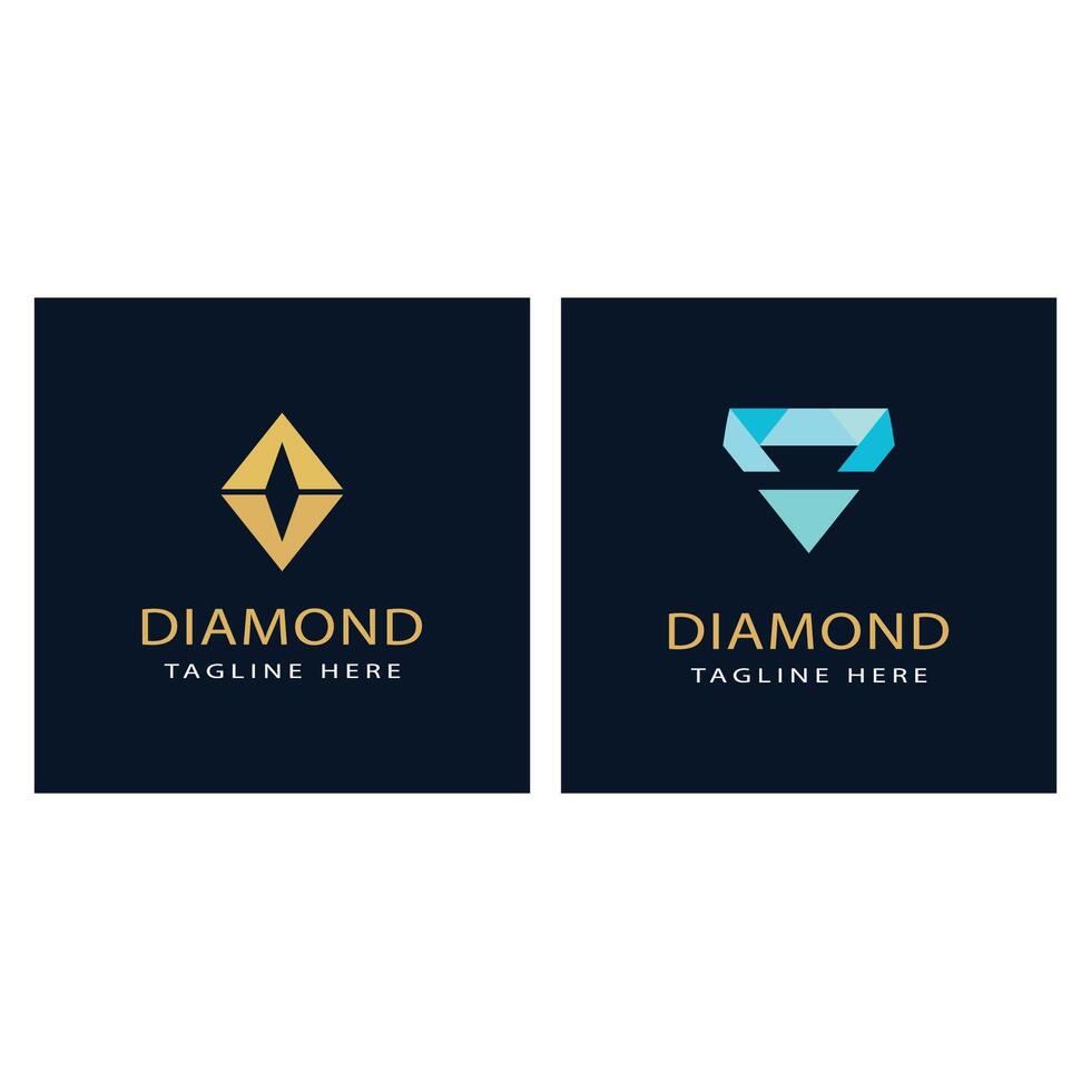 Diamond logo template and symbol design vector