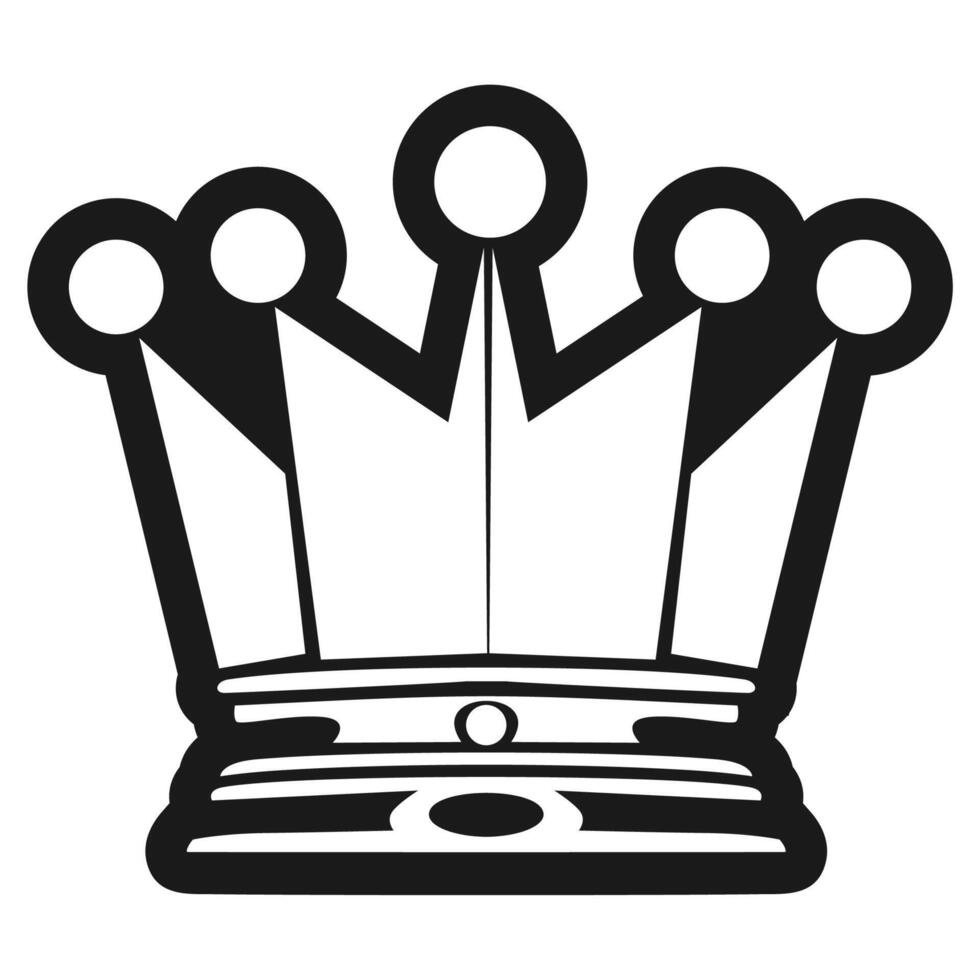 Chess Queen Crown vector