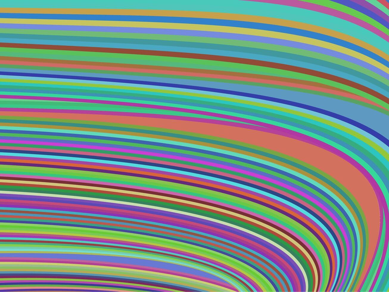 A vibrant and dynamic abstract background featuring a colorful array of thin curved lines. The flowing lines create a sense of movement and energy vector