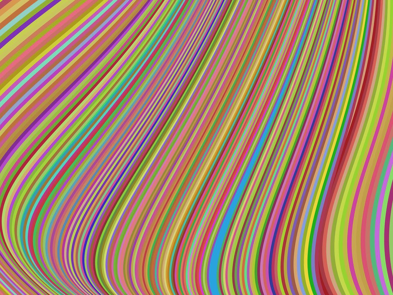 A vibrant abstract digital artwork featuring multicolored curved lines in various hues, creating a dynamic sense of motion and depth. vector