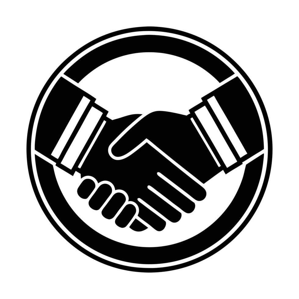 Business Partnership Handshake Icon vector