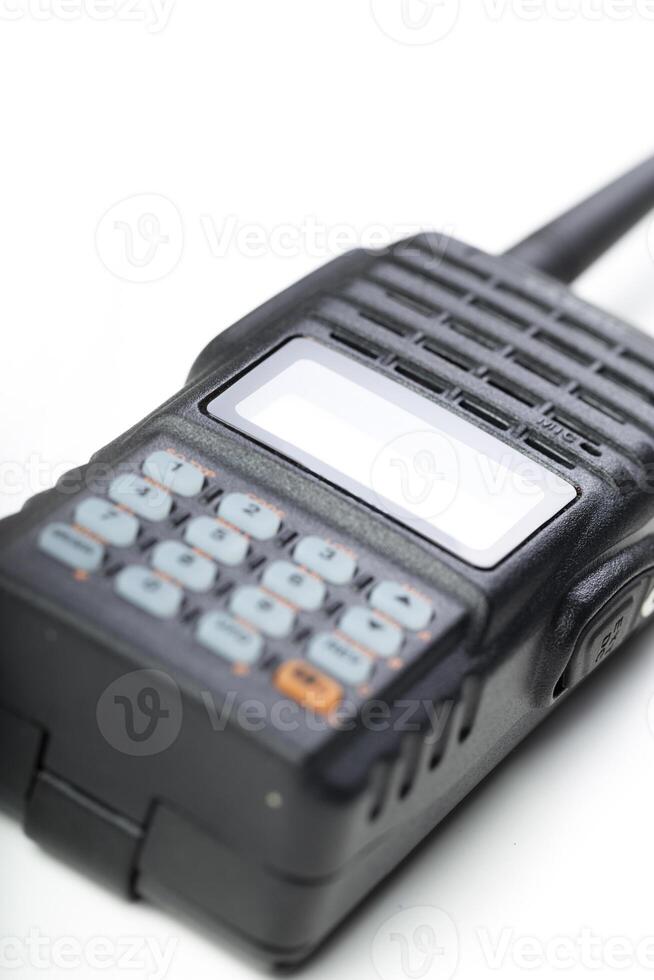 Handheld communication device used for emergency response in a modern urban setting photo