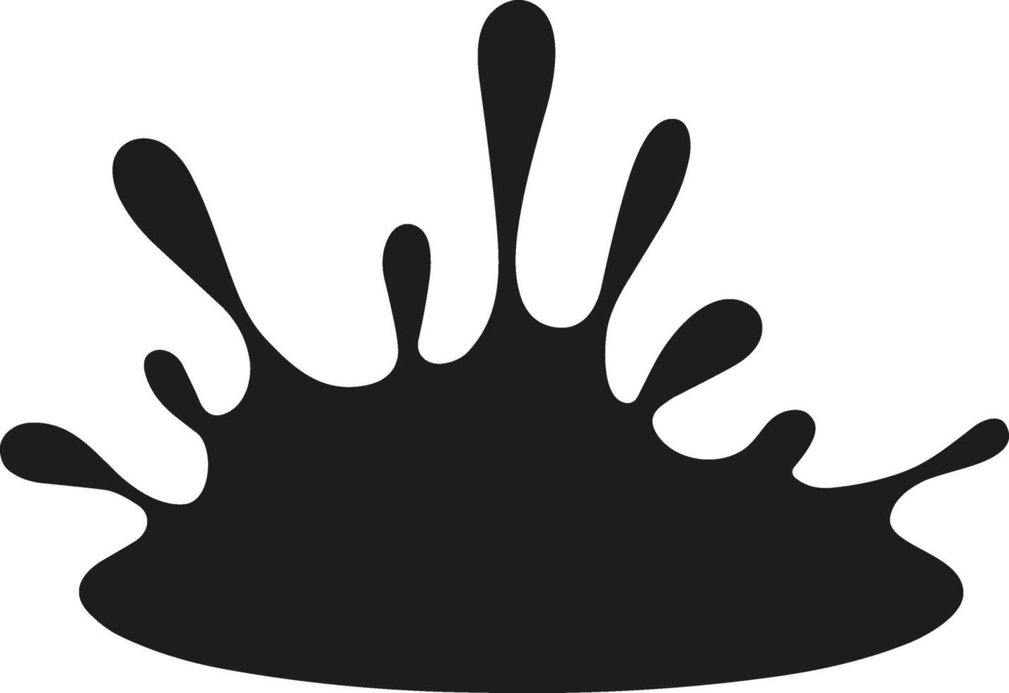 Splash Silhouette Illustration vector
