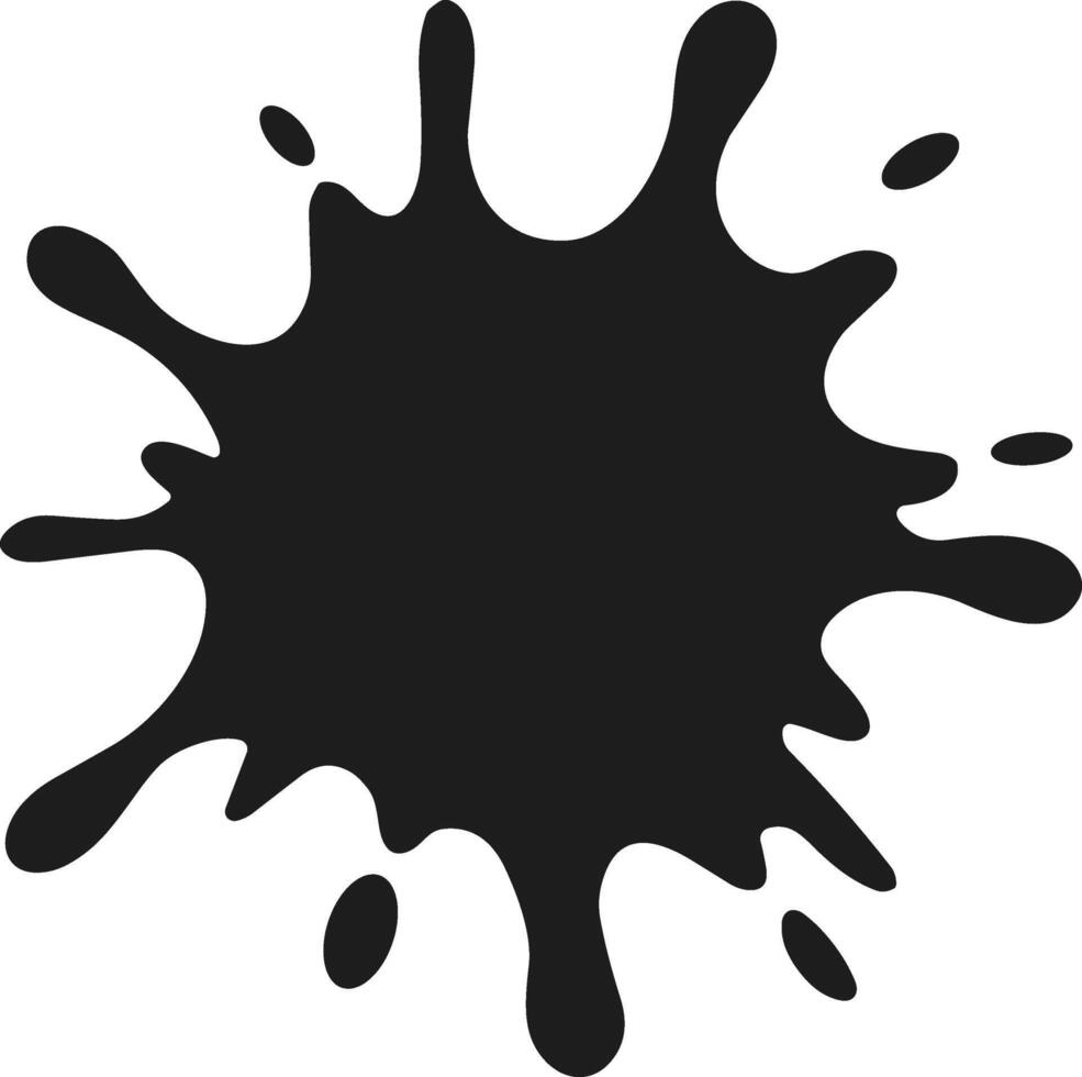 Water Splatter Silhouette vector