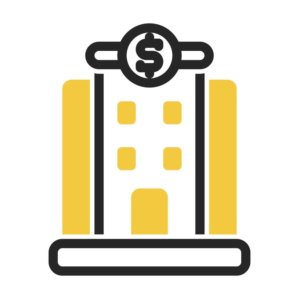 office building icon on isolated background vector
