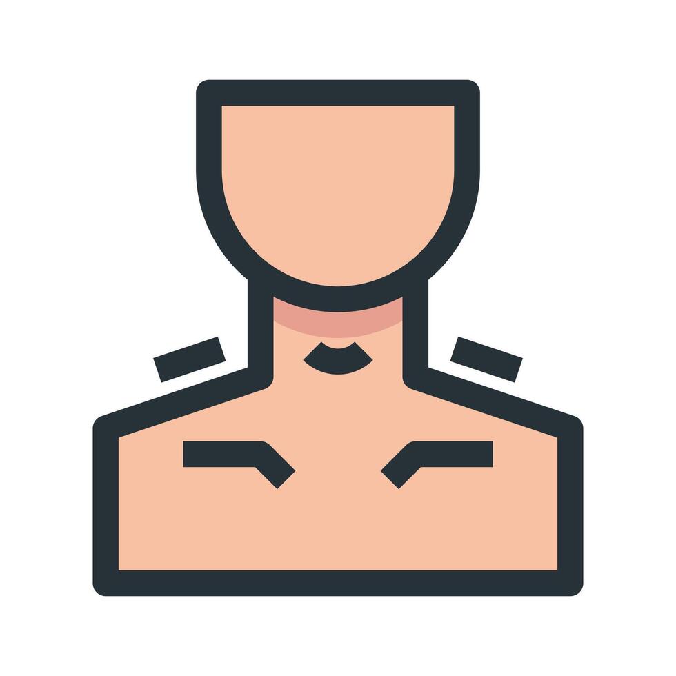 a man's chest with a heart on it vector