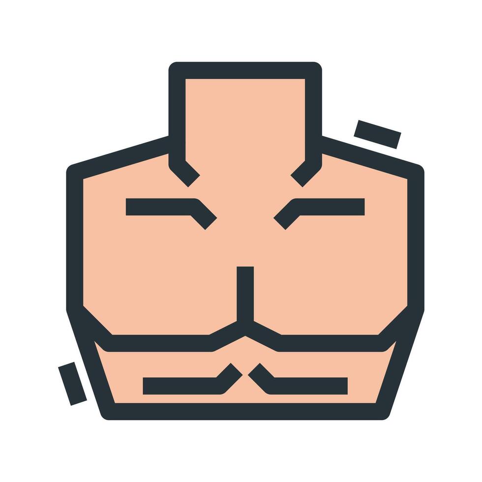 chest icon on isolated background vector