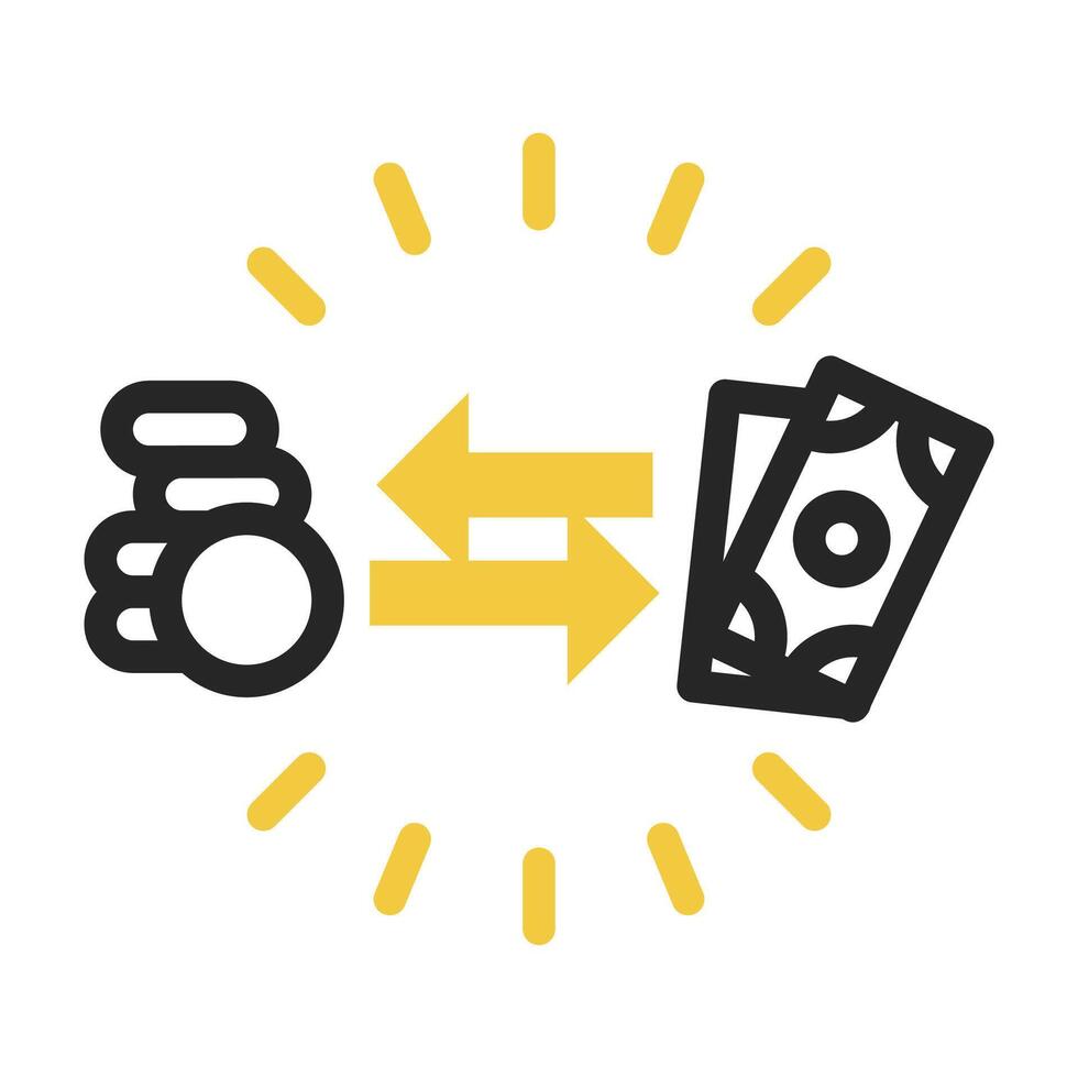 money transfer icon on isolated background vector