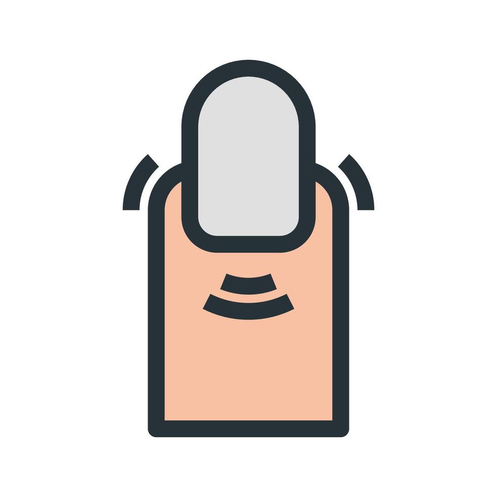 finger icon with isolated background vector