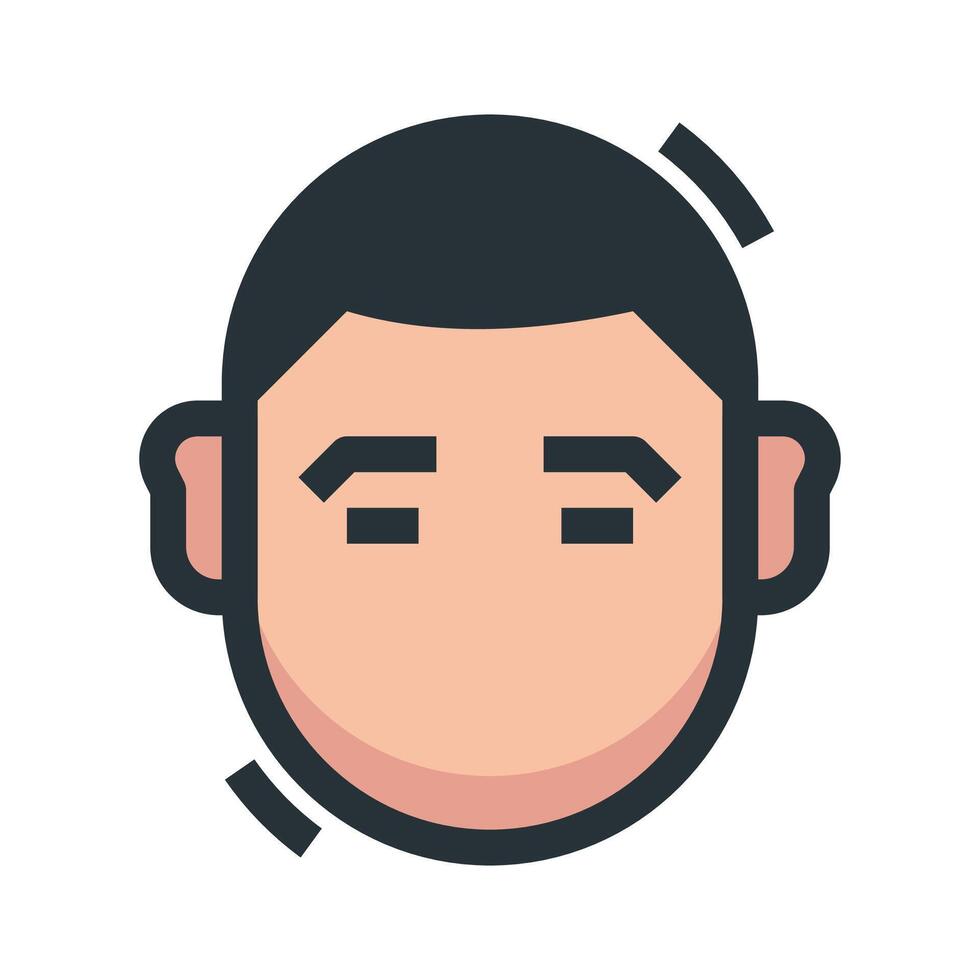 a man's face with a black and white background vector