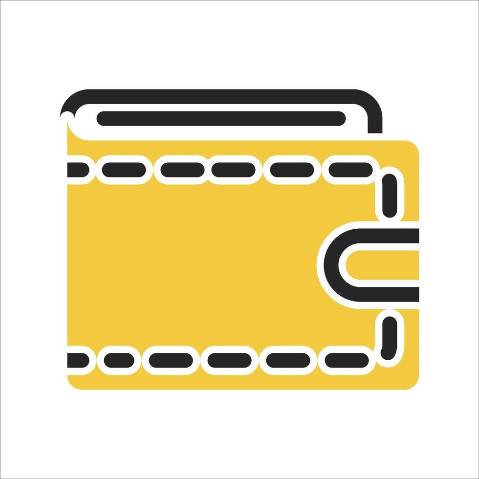wallet icon with isolated background vector