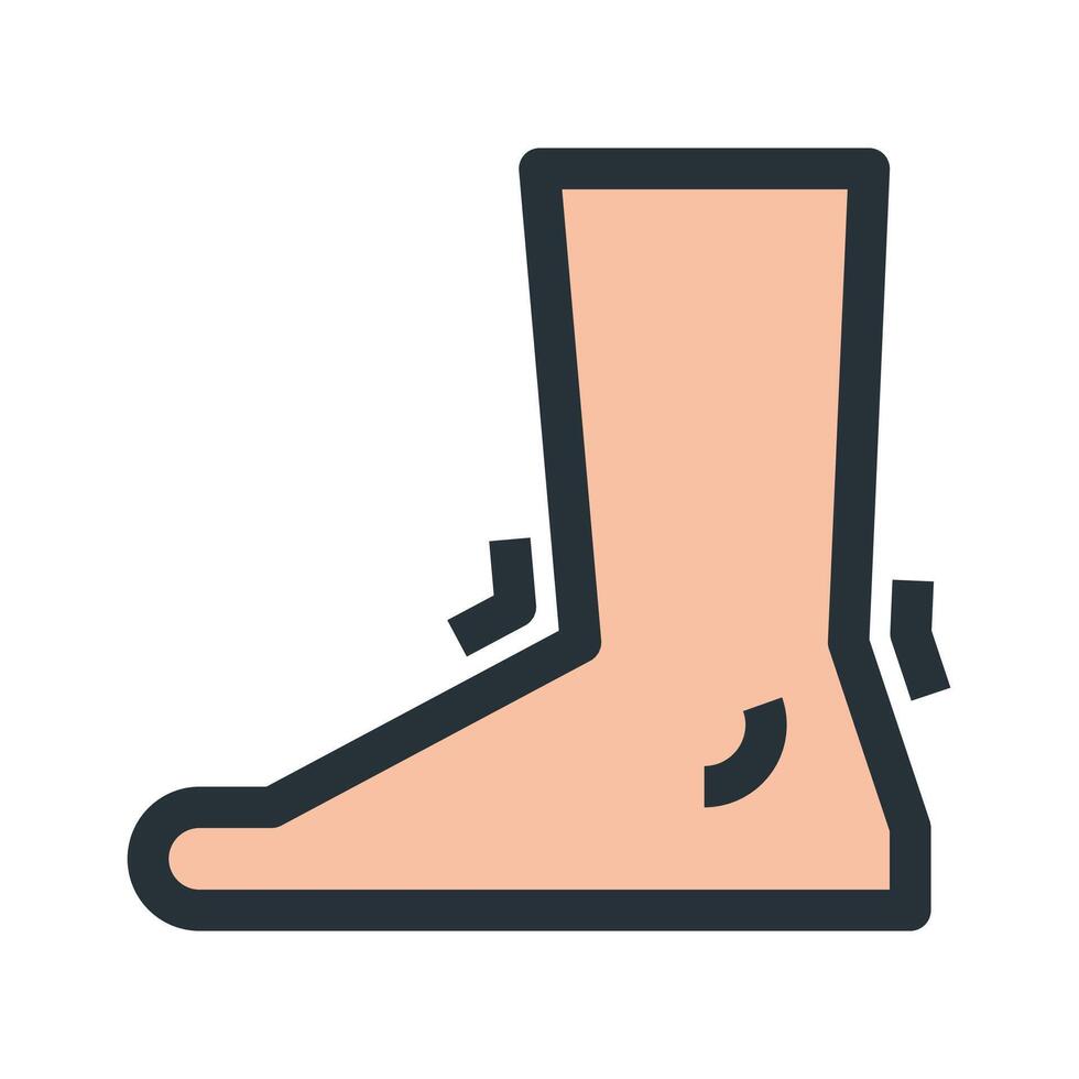 foot icon with isolated background vector
