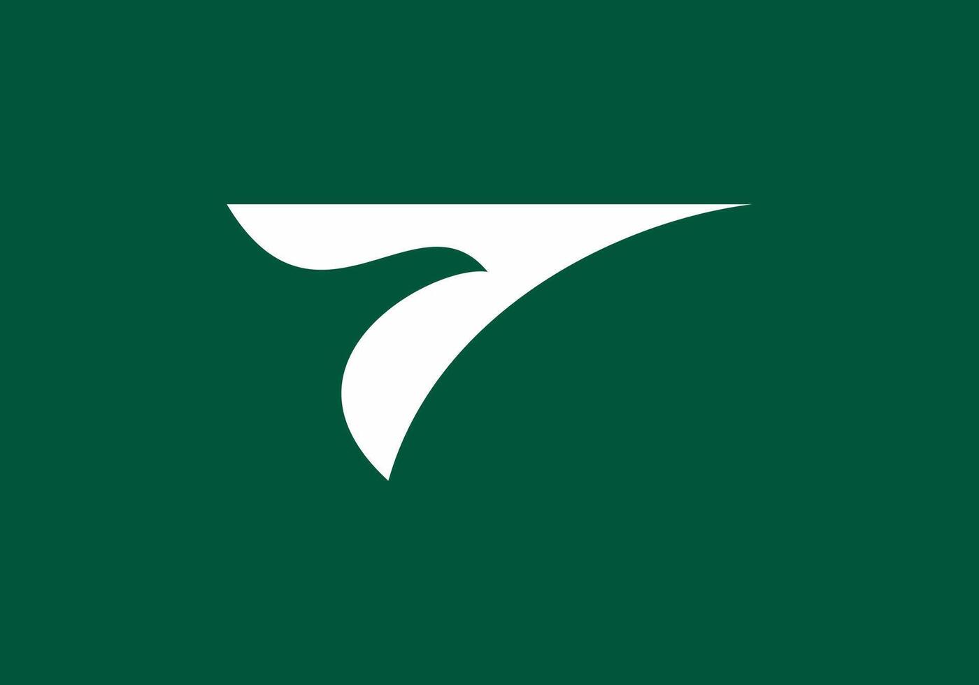 T Logo Travel vector