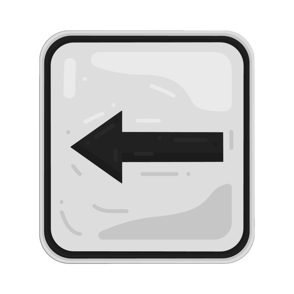 Illustration of keep left sign vector