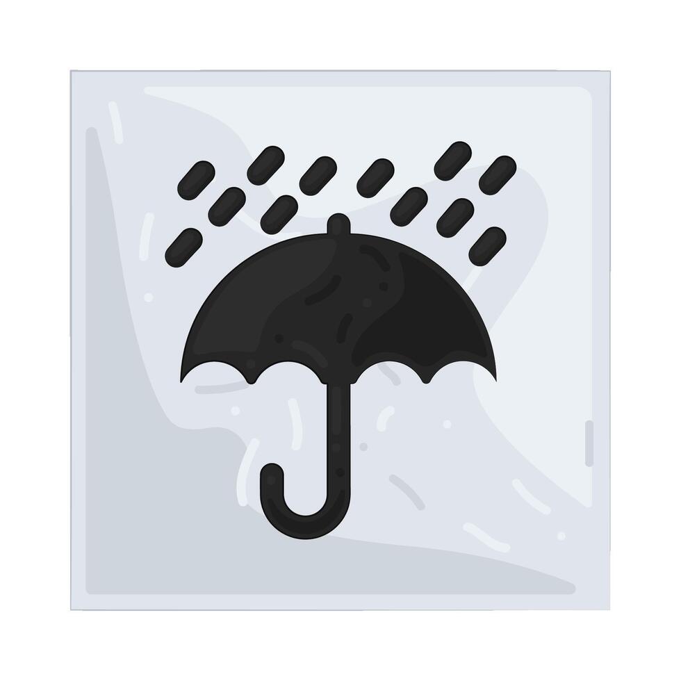 keep dry symbol vector