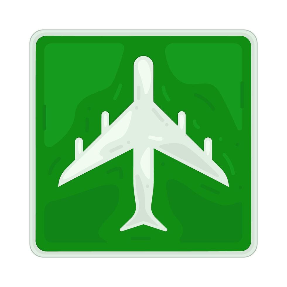 airport sign illustration vector
