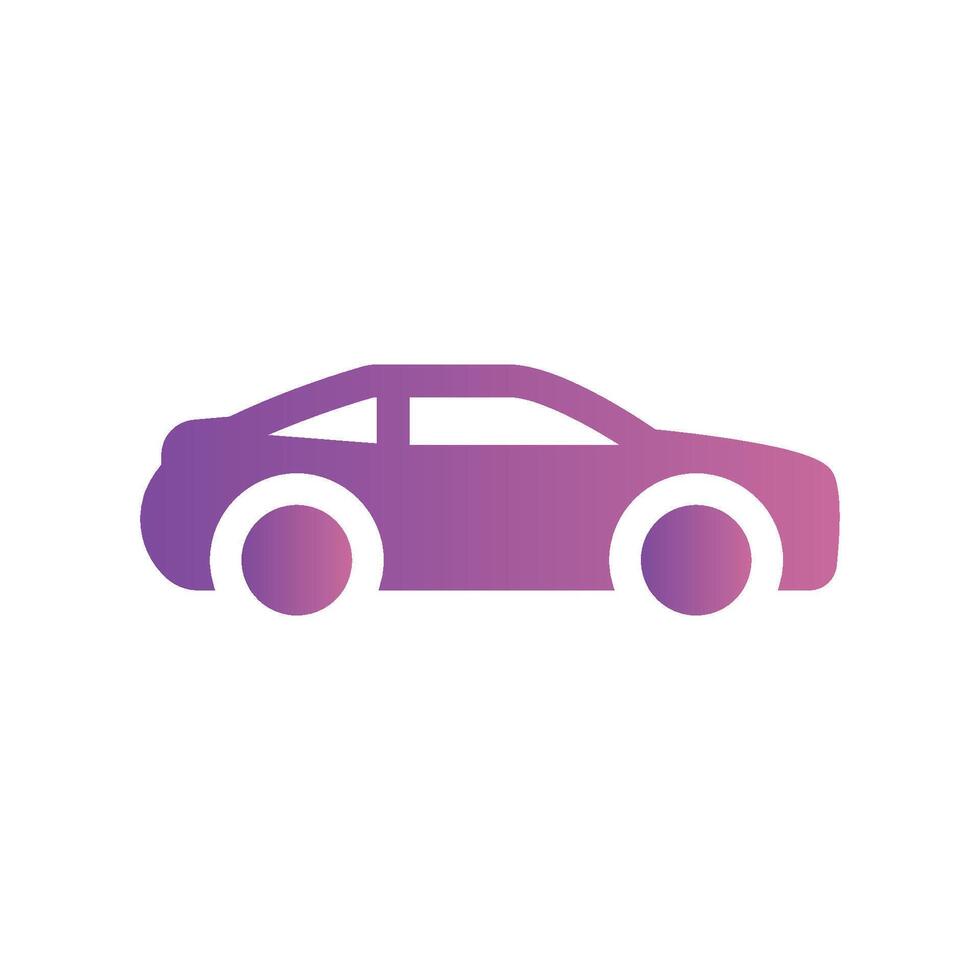 A straightforward icon for the car vector