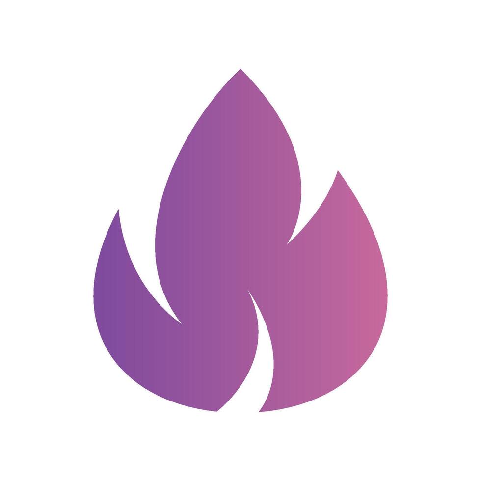 A straightforward icon for the flame, fire vector