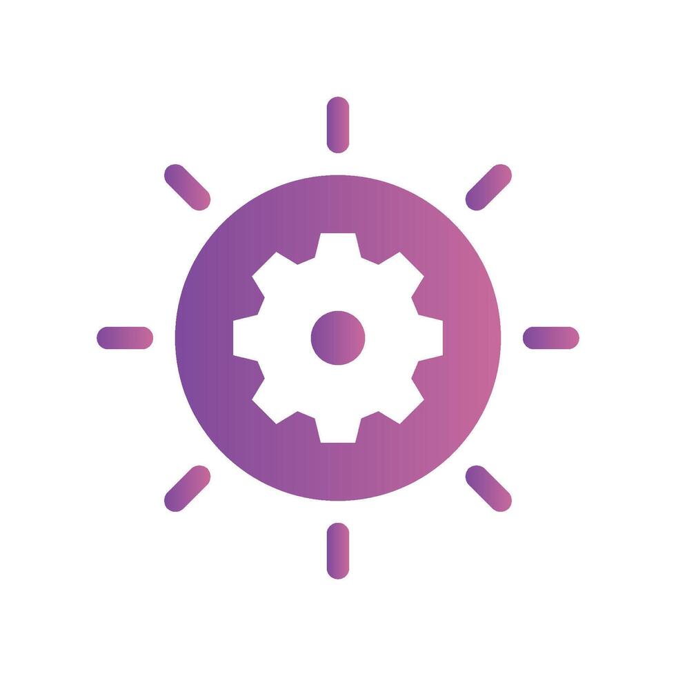 A straightforward icon for the sun, setting vector