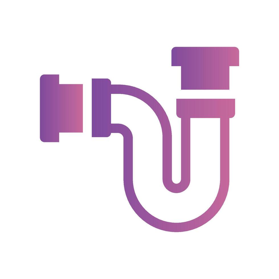 A straightforward icon for the water pipe vector
