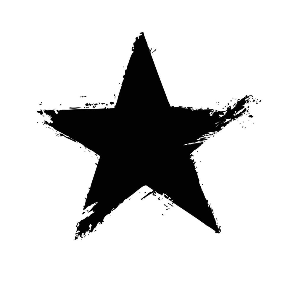 a black star on a white background vector