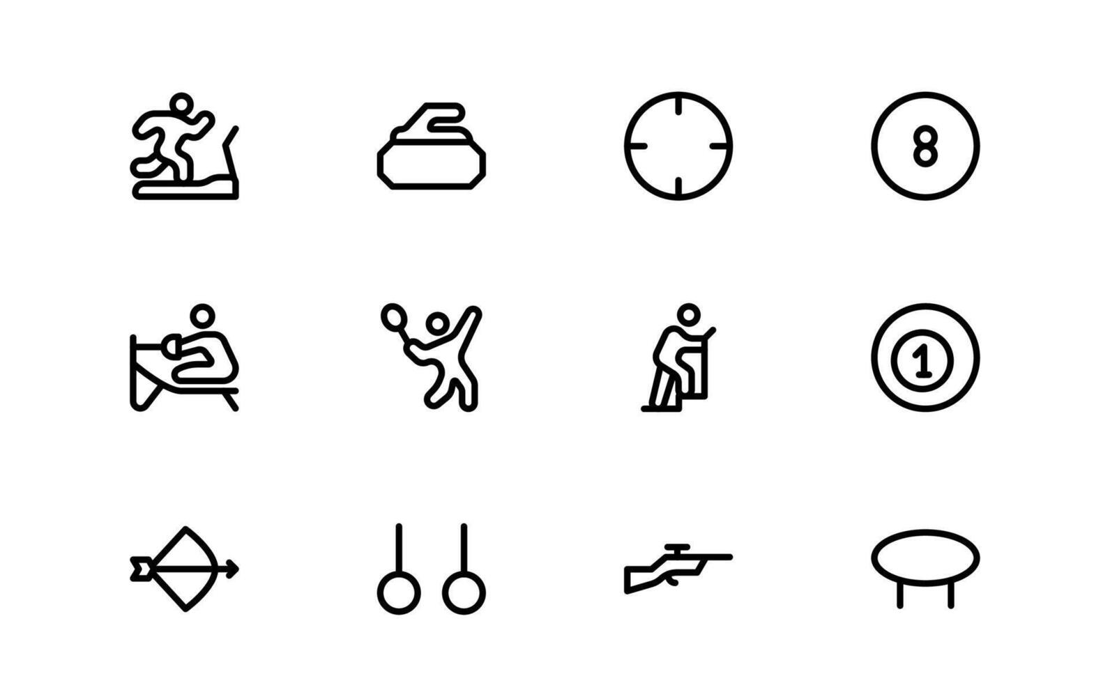 Premium Sports Icon Designs - Stylish and Functional for Websites vector
