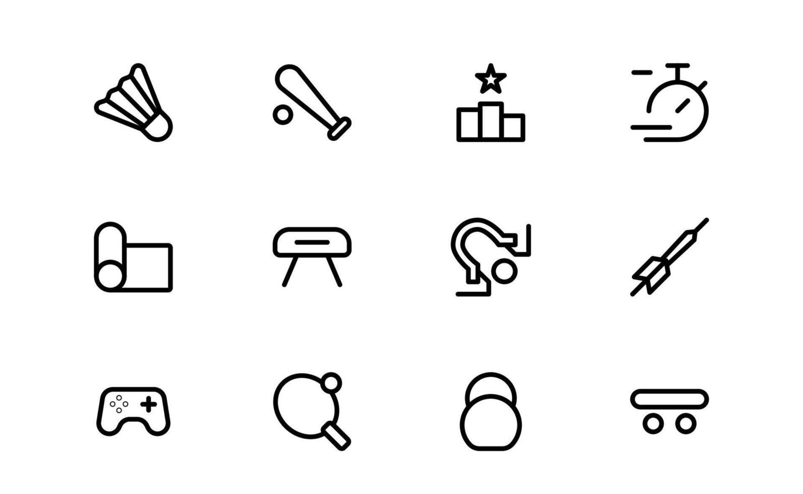 Premium Sports Icon Designs - Stylish and Functional for Websites, Apps vector