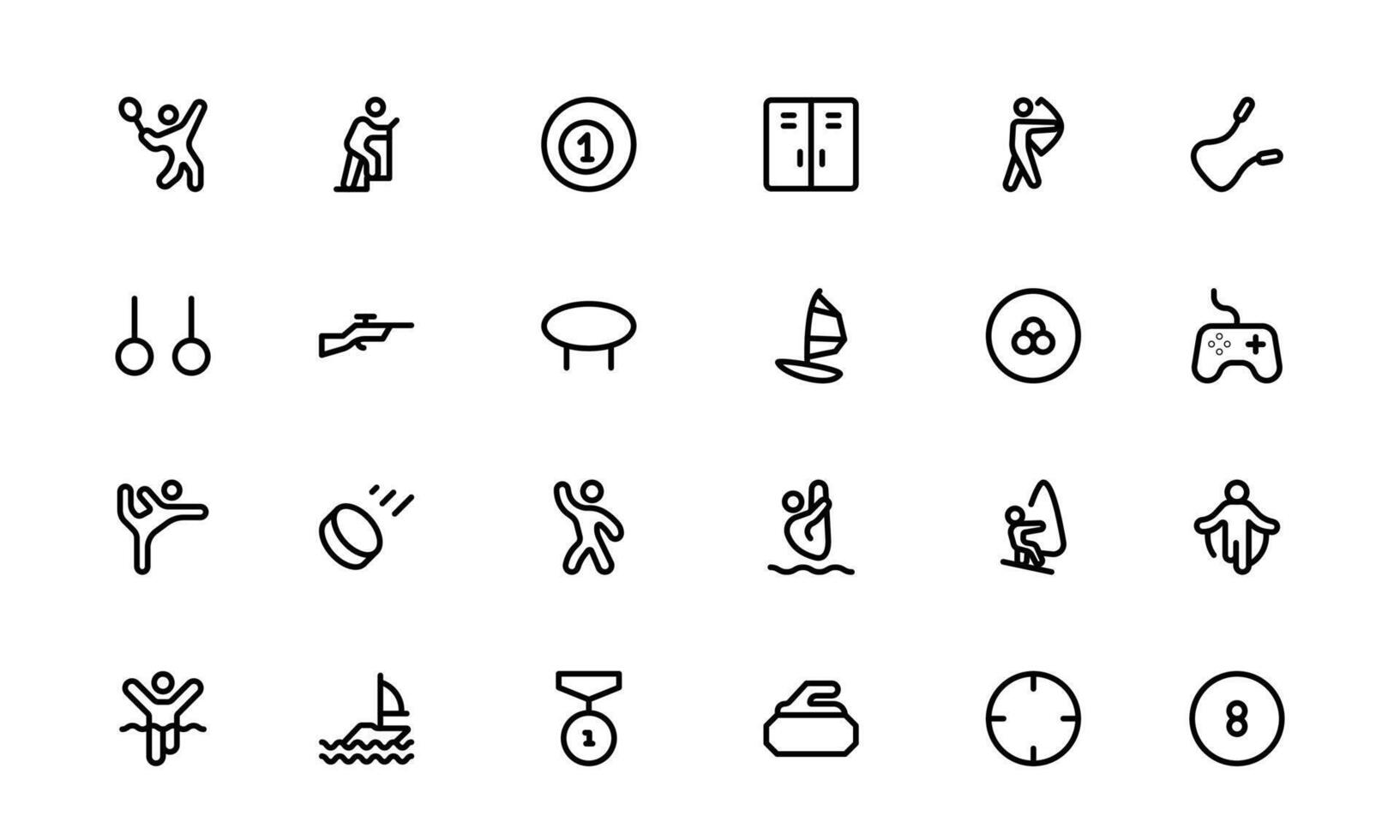Premium Sports Icon Designs - Stylish and Functional Bundles vector